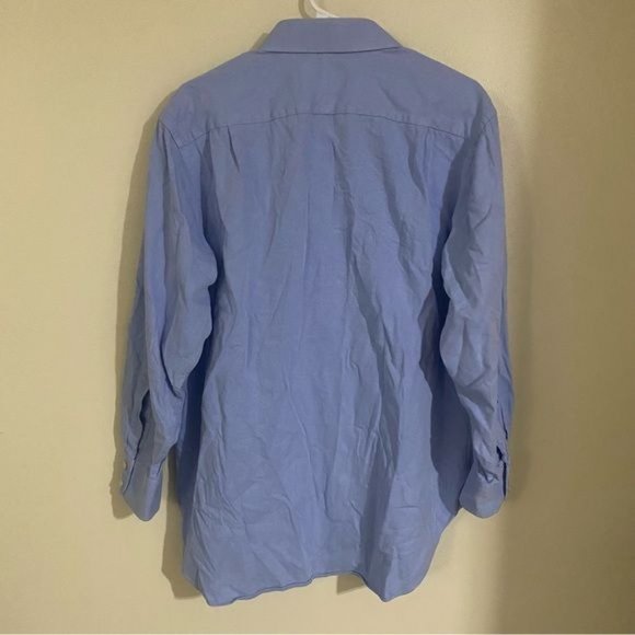 Charles Tyrwhitt Jermyn Street London Classic Fit Blue White Striped Button Down - Picture 3 of 4